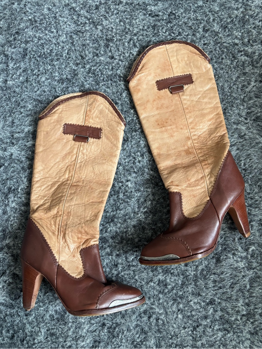 1980s Zodiac leather boots